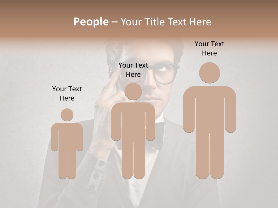 Guy Background Face PowerPoint Template