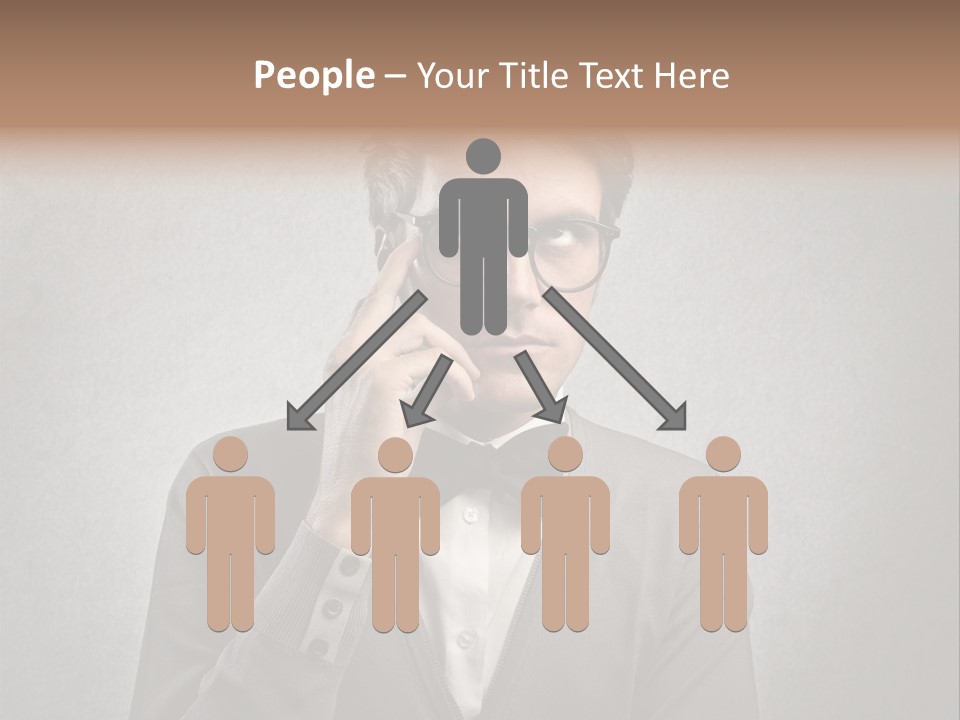 Guy Background Face PowerPoint Template