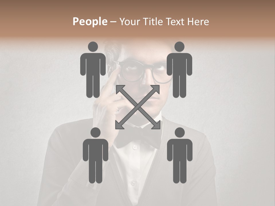 Guy Background Face PowerPoint Template