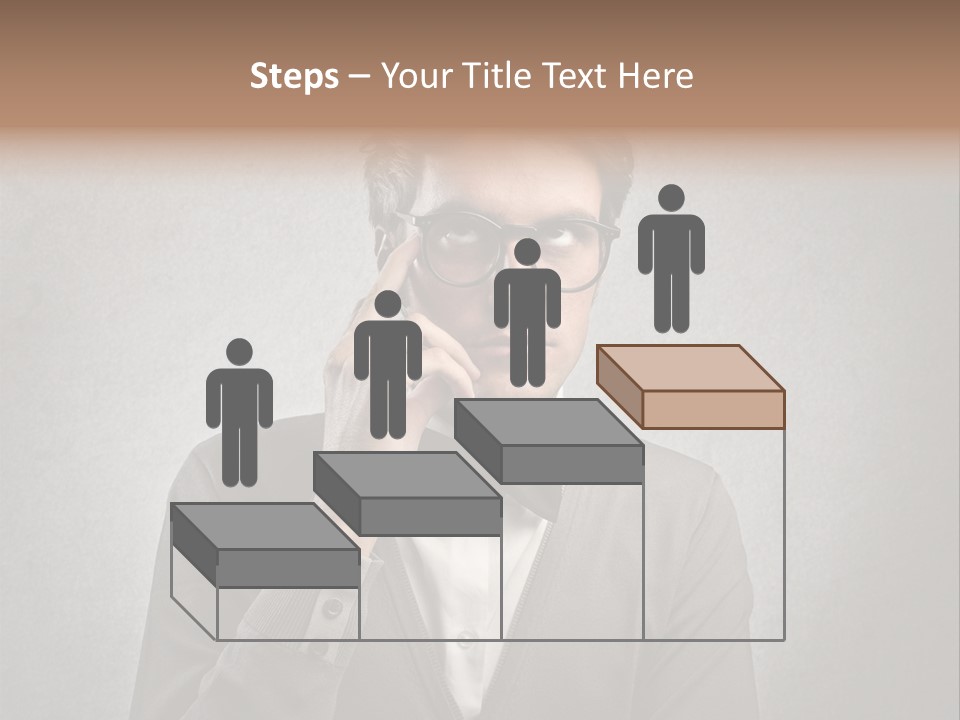 Guy Background Face PowerPoint Template