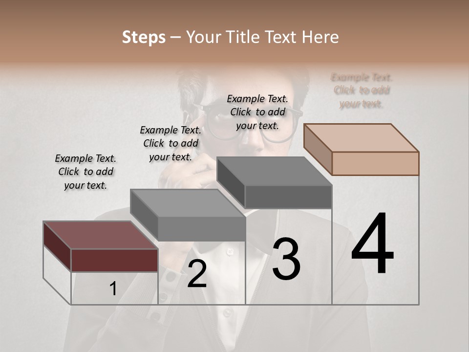 Guy Background Face PowerPoint Template