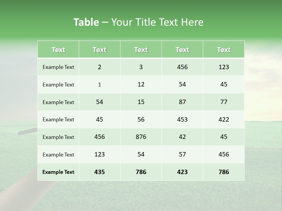 Positive Sun Countryside PowerPoint Template