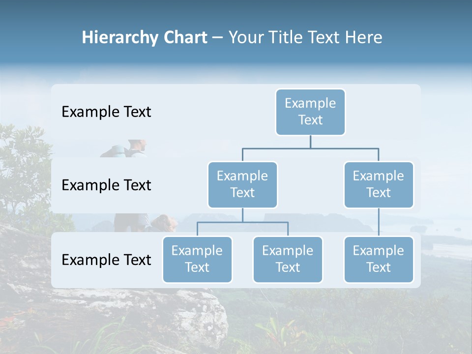 Cliff Woman Sitting PowerPoint Template
