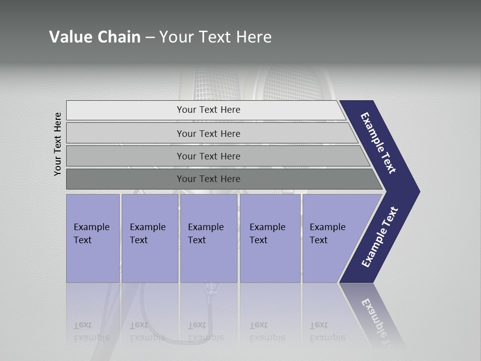 Global Microphone Over PowerPoint Template