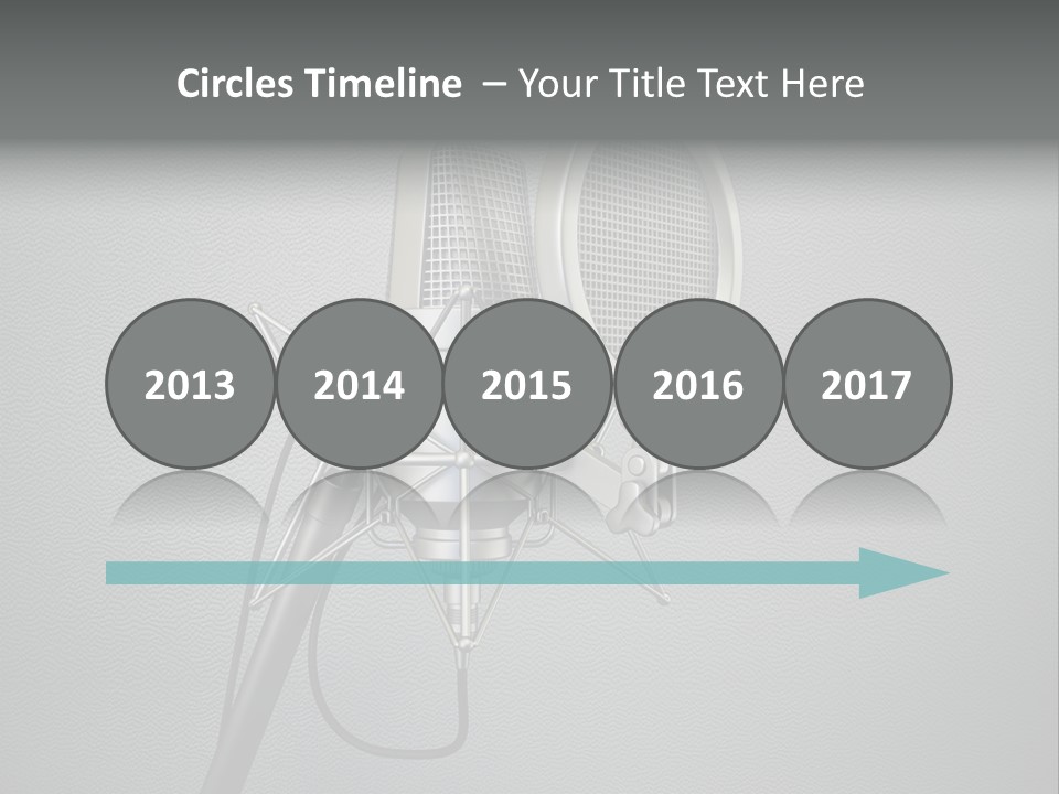 Global Microphone Over PowerPoint Template