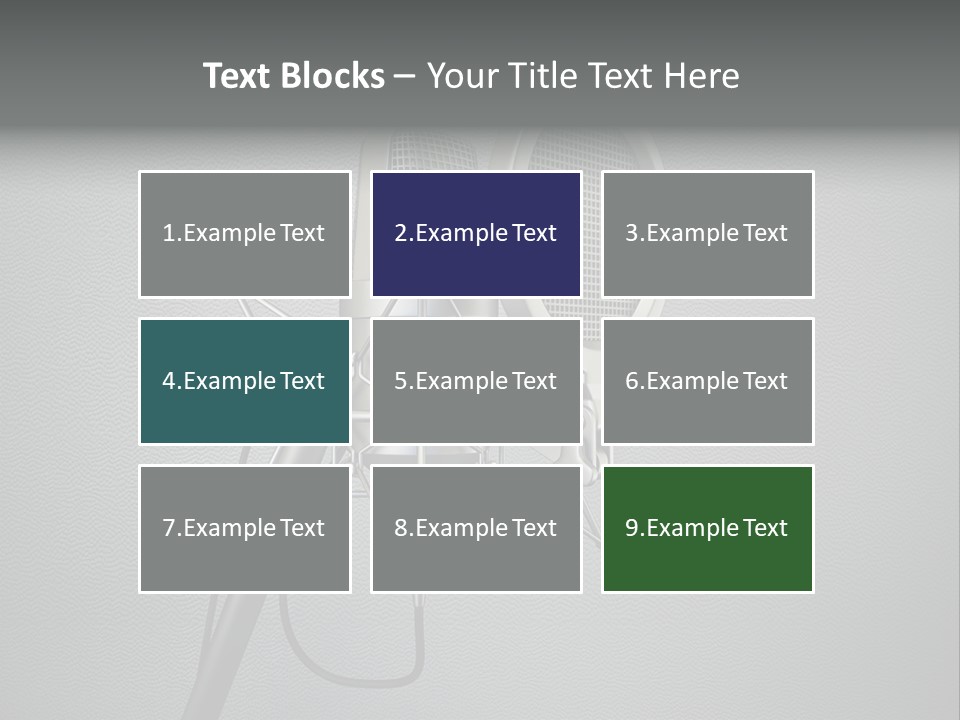 Global Microphone Over PowerPoint Template