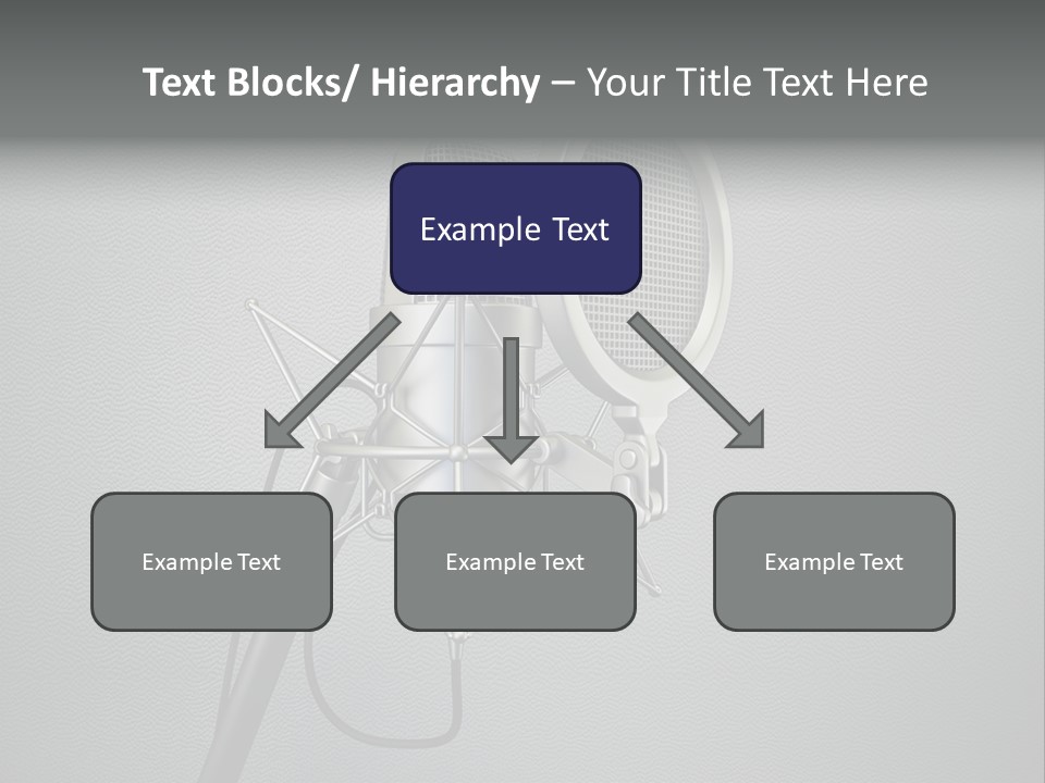 Global Microphone Over PowerPoint Template