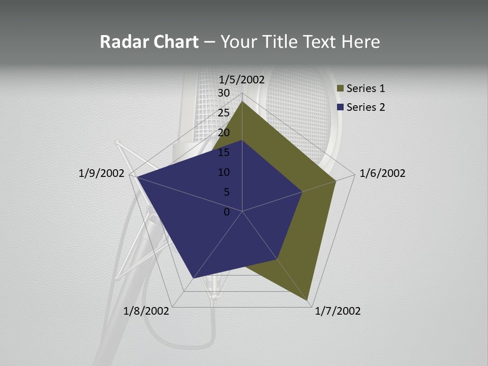 Global Microphone Over PowerPoint Template