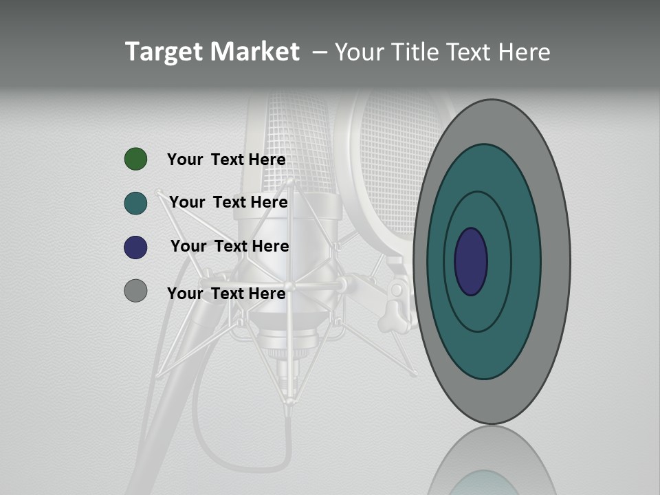 Global Microphone Over PowerPoint Template