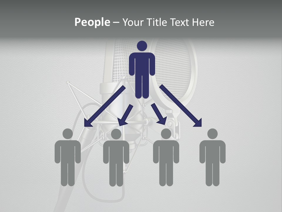 Global Microphone Over PowerPoint Template