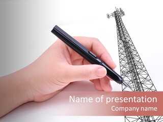 Write Broadcast Sketch PowerPoint Template