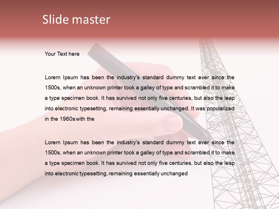 Write Broadcast Sketch PowerPoint Template