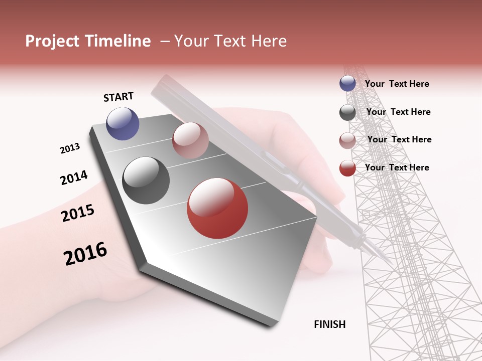 Write Broadcast Sketch PowerPoint Template