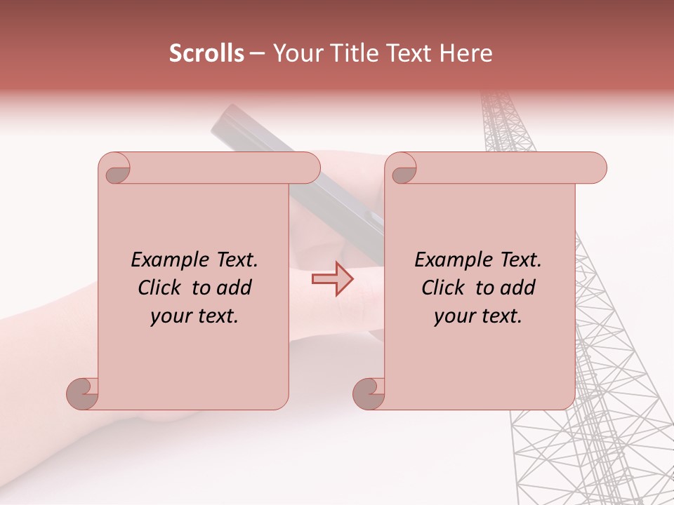 Write Broadcast Sketch PowerPoint Template