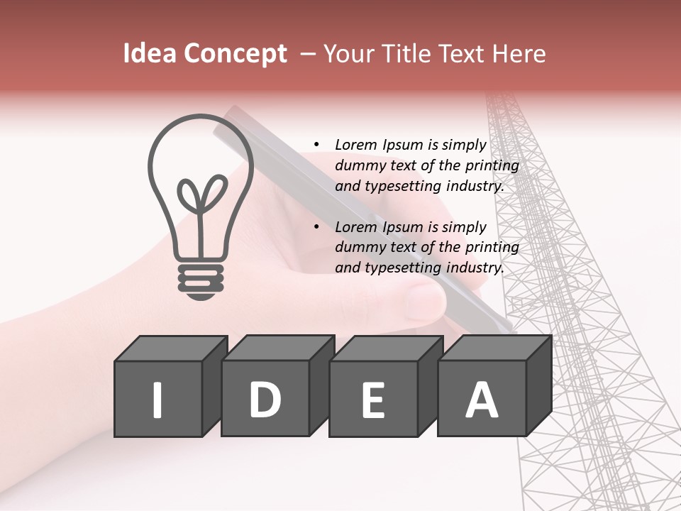 Write Broadcast Sketch PowerPoint Template