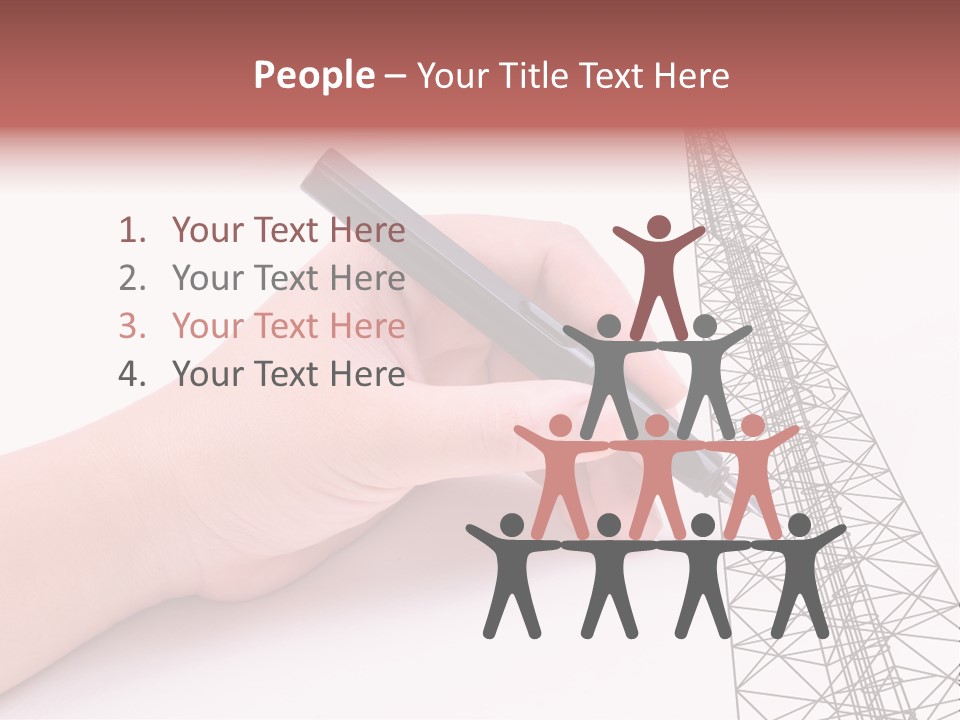 Write Broadcast Sketch PowerPoint Template