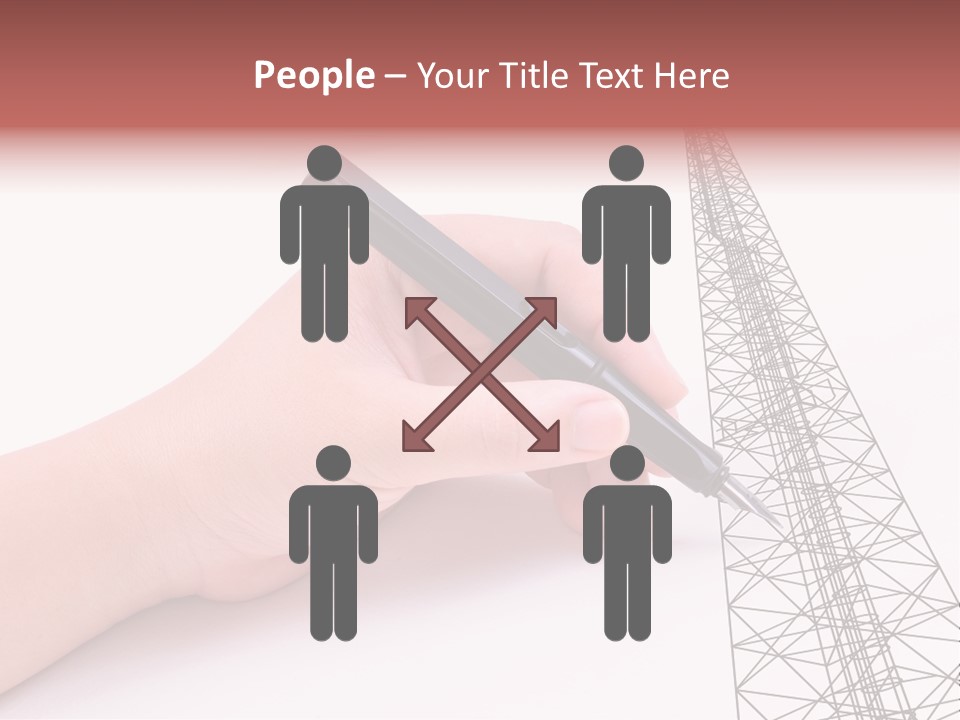 Write Broadcast Sketch PowerPoint Template