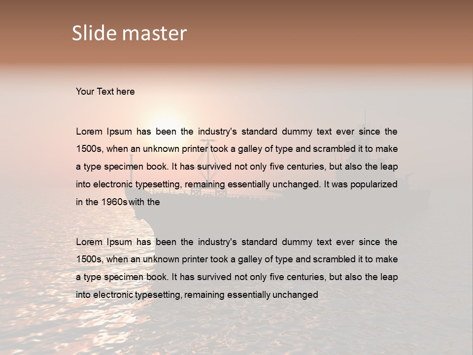 Metal Battle Border PowerPoint Template