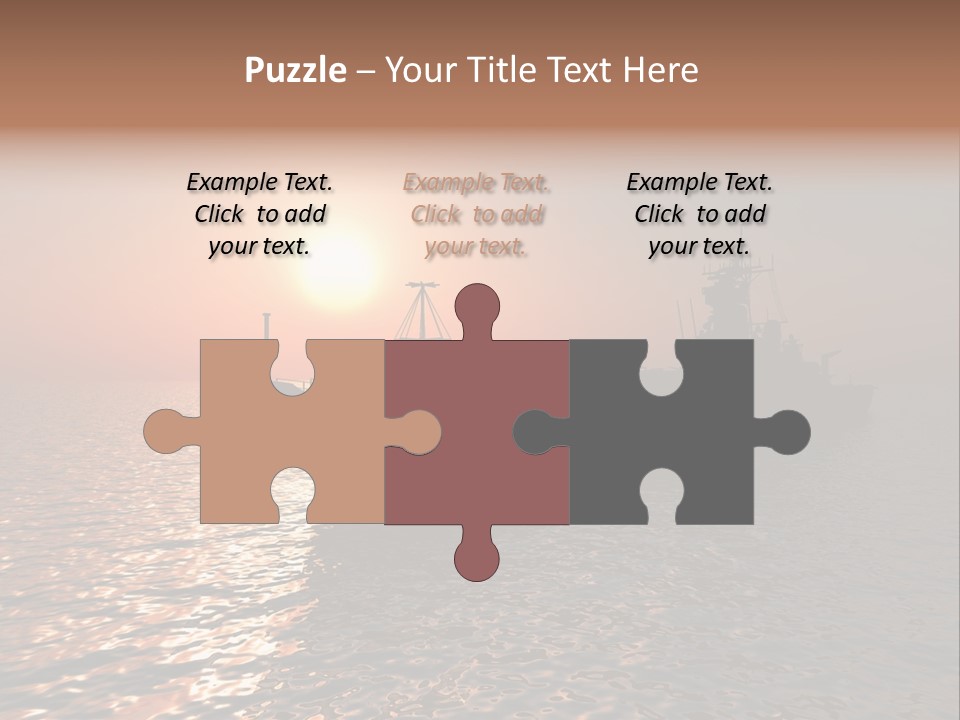 Metal Battle Border PowerPoint Template