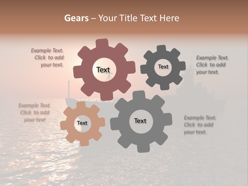 Metal Battle Border PowerPoint Template