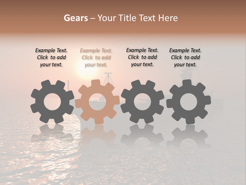 Metal Battle Border PowerPoint Template