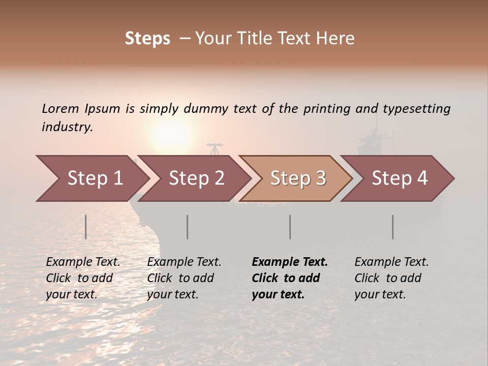 Metal Battle Border PowerPoint Template