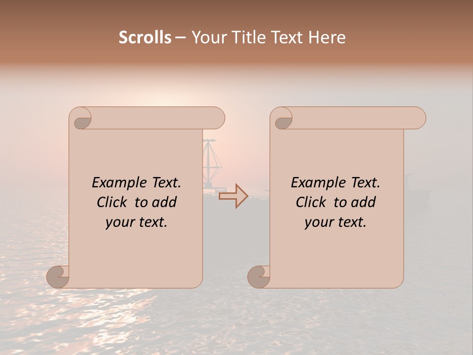 Metal Battle Border PowerPoint Template