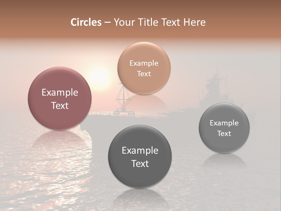 Metal Battle Border PowerPoint Template