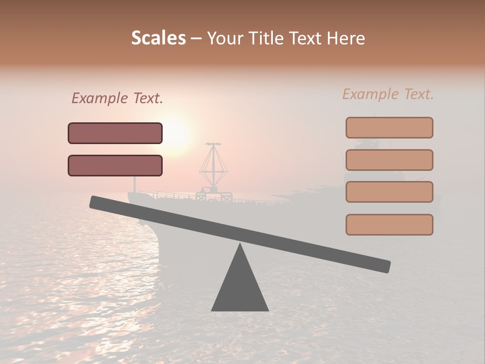 Metal Battle Border PowerPoint Template