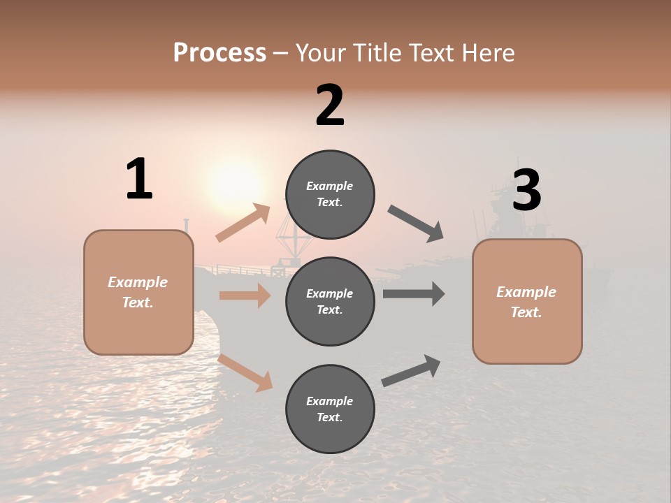 Metal Battle Border PowerPoint Template