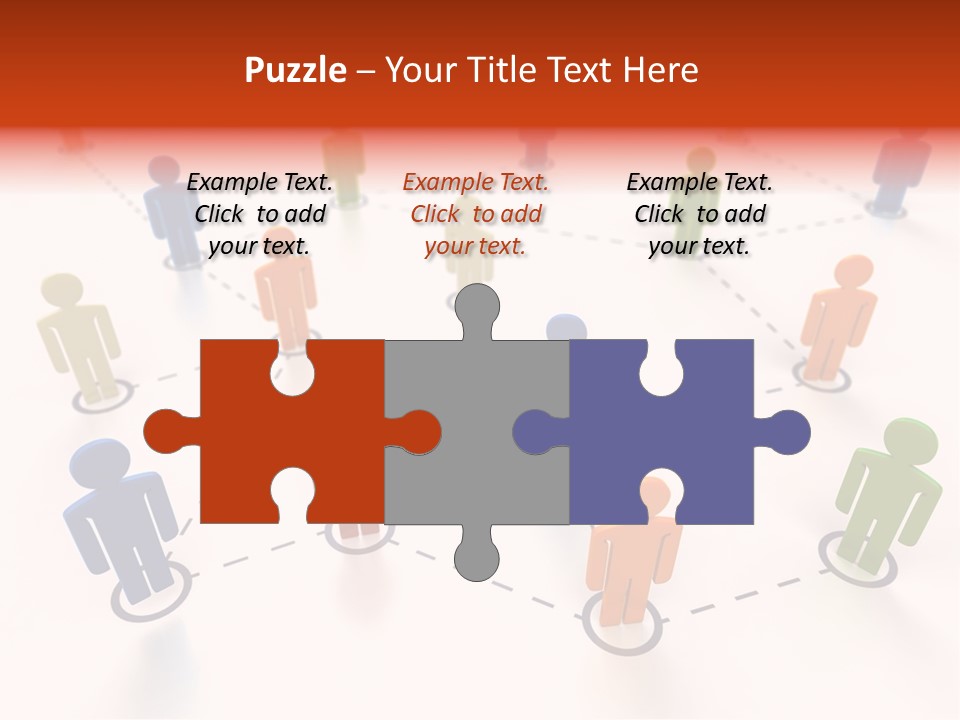 Social Network Data Structure Silhouette People Standing PowerPoint Template