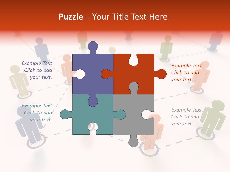 Social Network Data Structure Silhouette People Standing PowerPoint Template