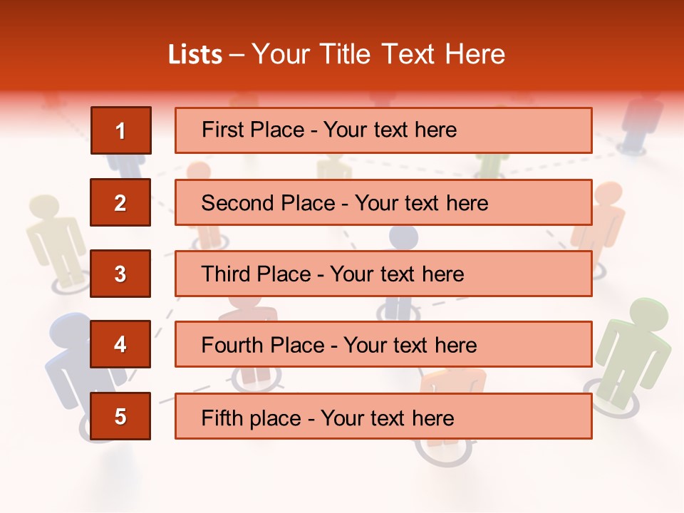 Social Network Data Structure Silhouette People Standing PowerPoint Template