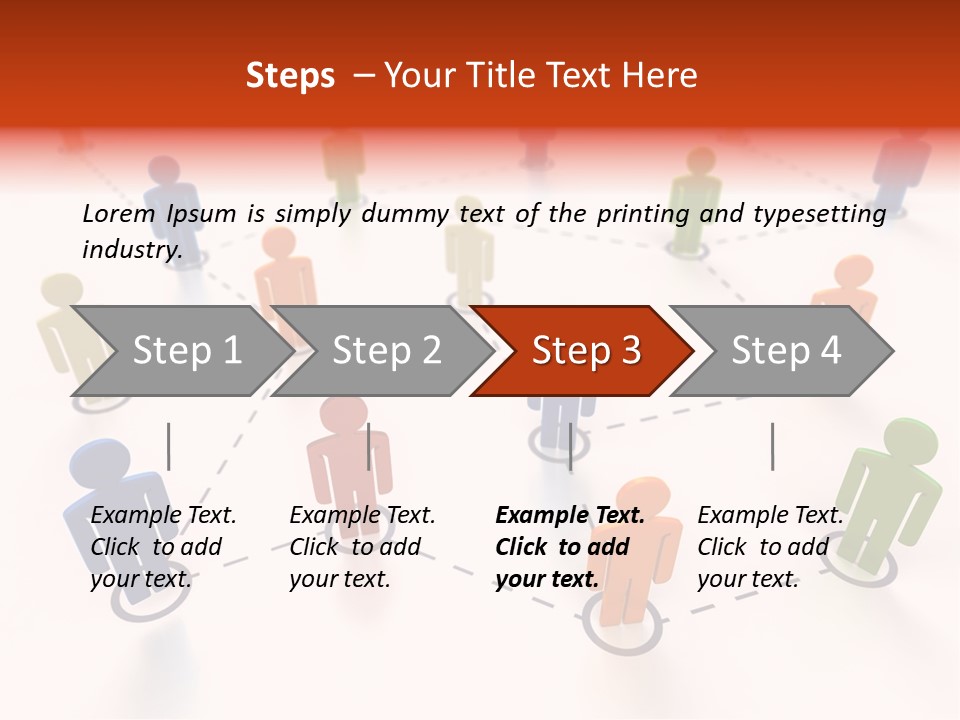 Social Network Data Structure Silhouette People Standing PowerPoint Template