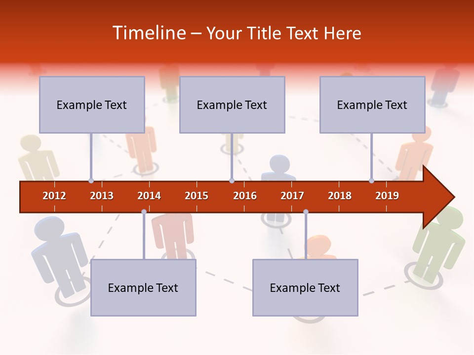 Social Network Data Structure Silhouette People Standing PowerPoint Template