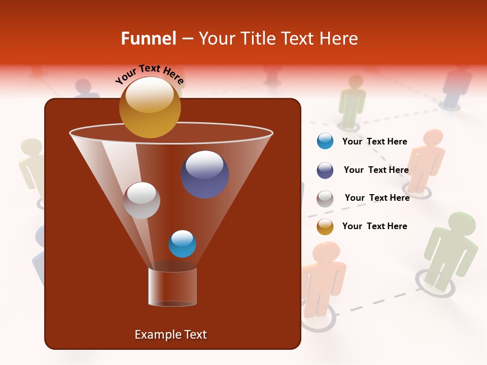 Social Network Data Structure Silhouette People Standing PowerPoint Template
