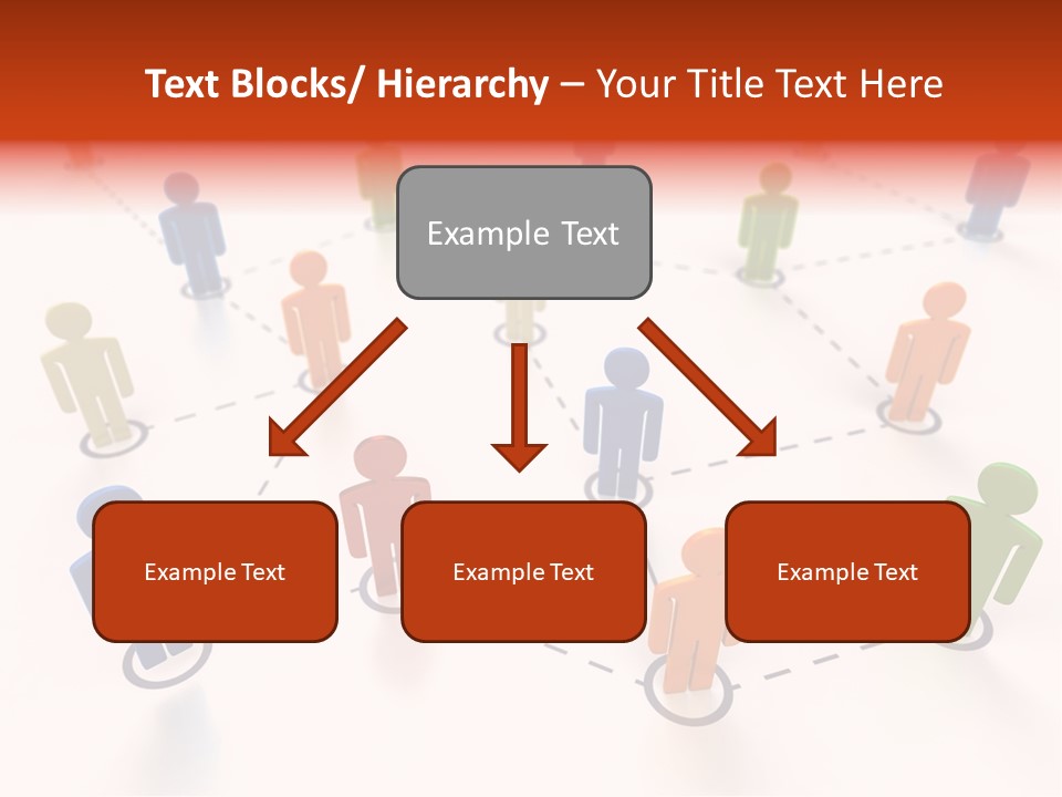 Social Network Data Structure Silhouette People Standing PowerPoint Template