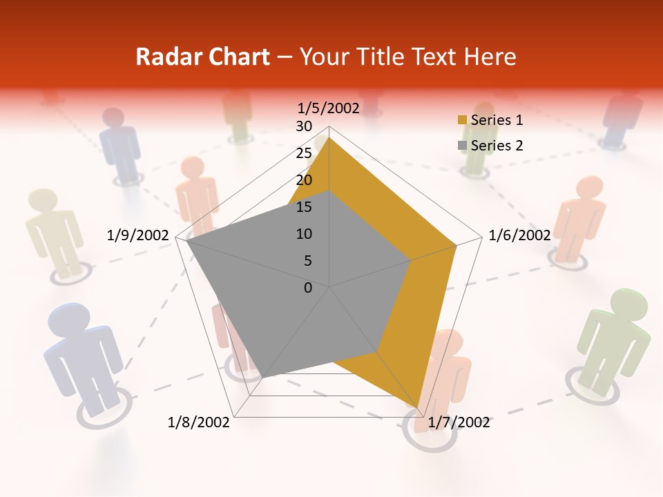 Social Network Data Structure Silhouette People Standing PowerPoint Template