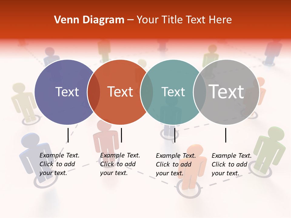 Social Network Data Structure Silhouette People Standing PowerPoint Template