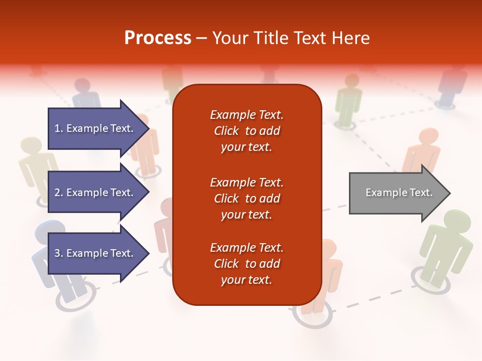 Social Network Data Structure Silhouette People Standing PowerPoint Template