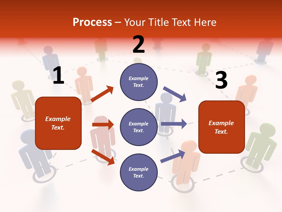 Social Network Data Structure Silhouette People Standing PowerPoint Template