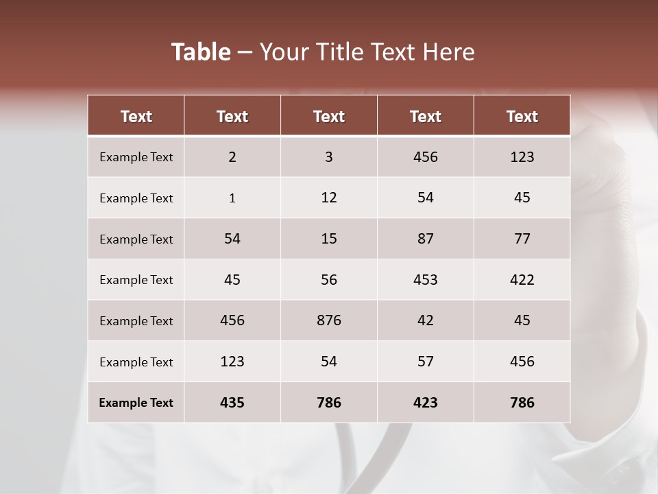 Holding Unwell Test PowerPoint Template
