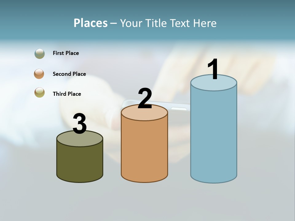 Touching Cell Dialing PowerPoint Template
