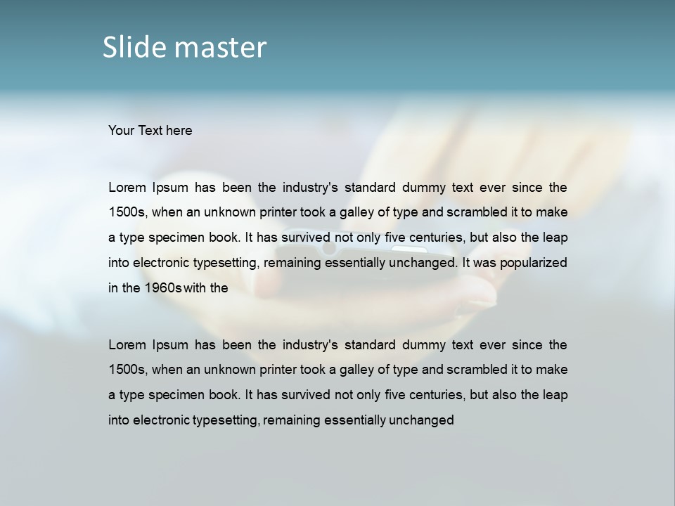 Touching Cell Dialing PowerPoint Template