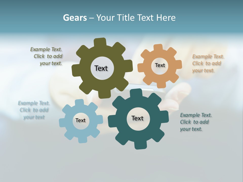 Touching Cell Dialing PowerPoint Template