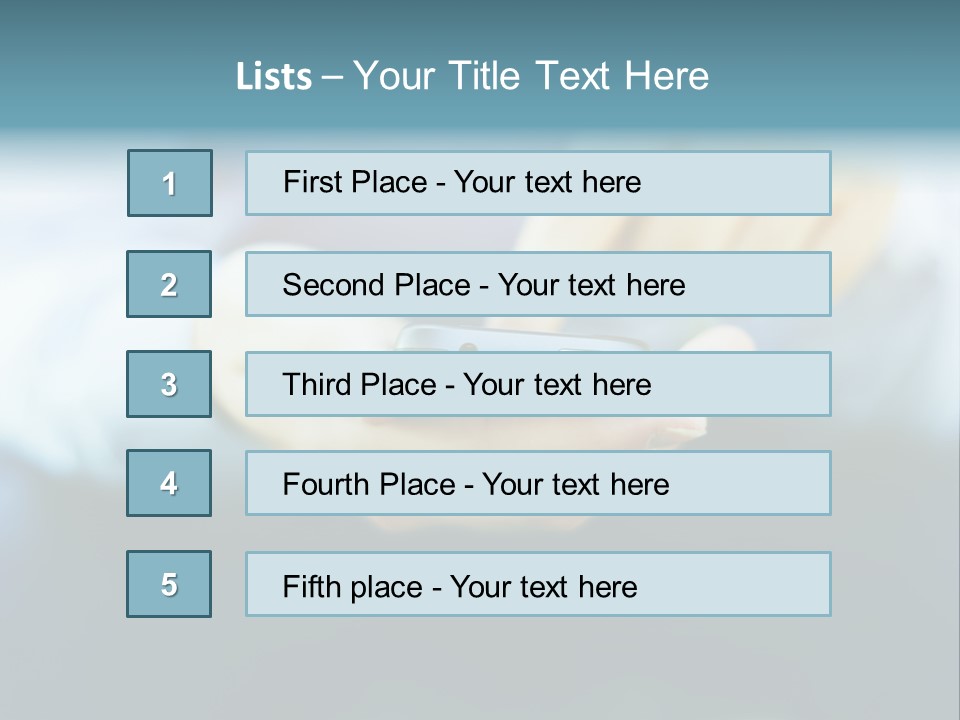 Touching Cell Dialing PowerPoint Template