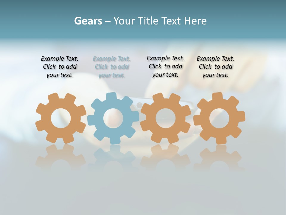 Touching Cell Dialing PowerPoint Template