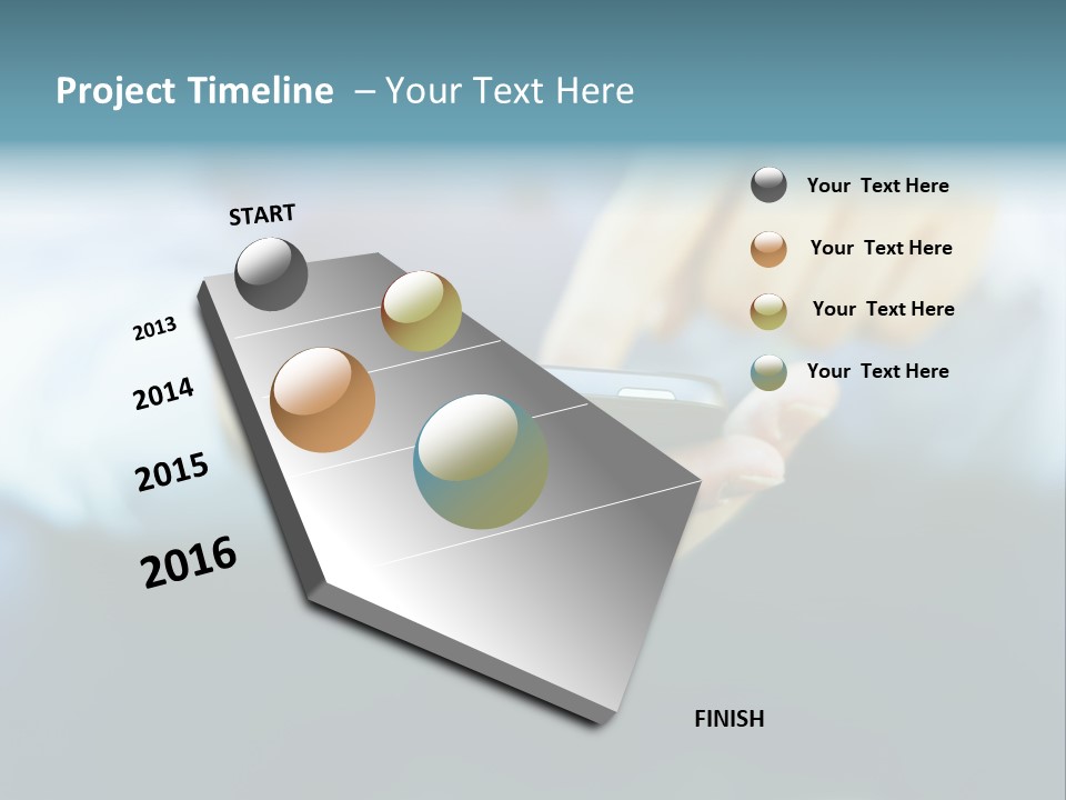 Touching Cell Dialing PowerPoint Template