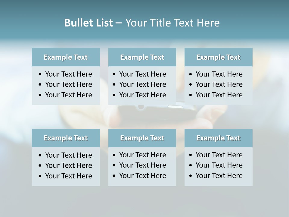 Touching Cell Dialing PowerPoint Template
