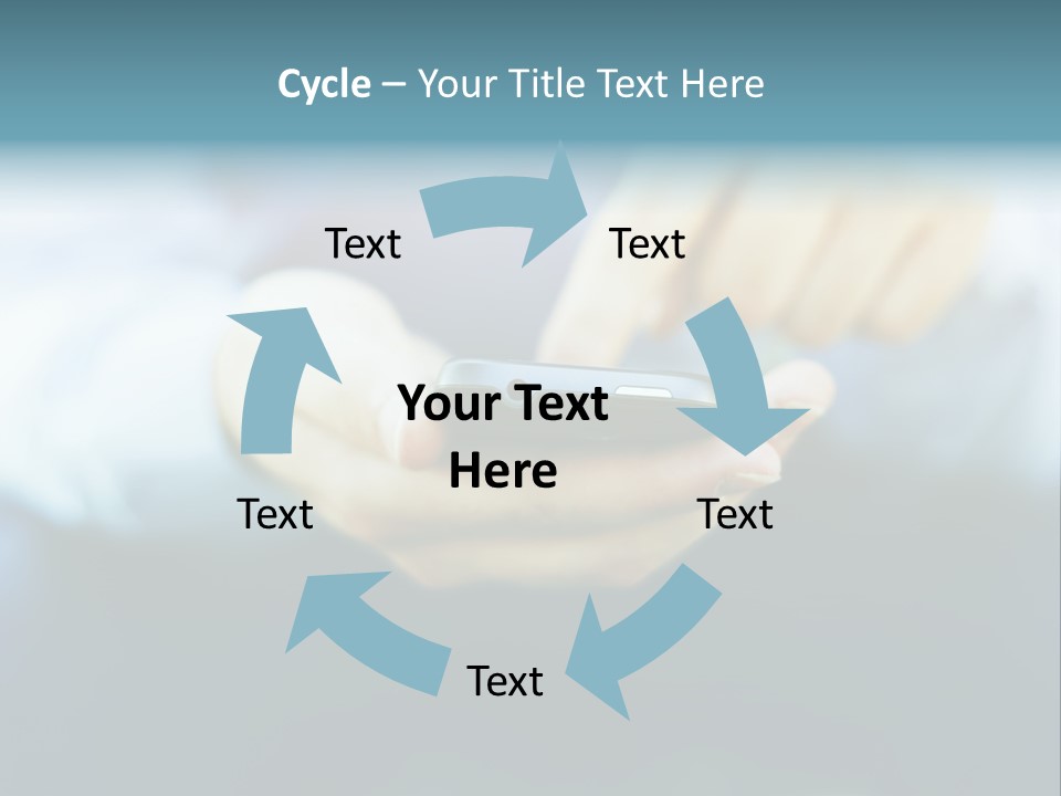 Touching Cell Dialing PowerPoint Template